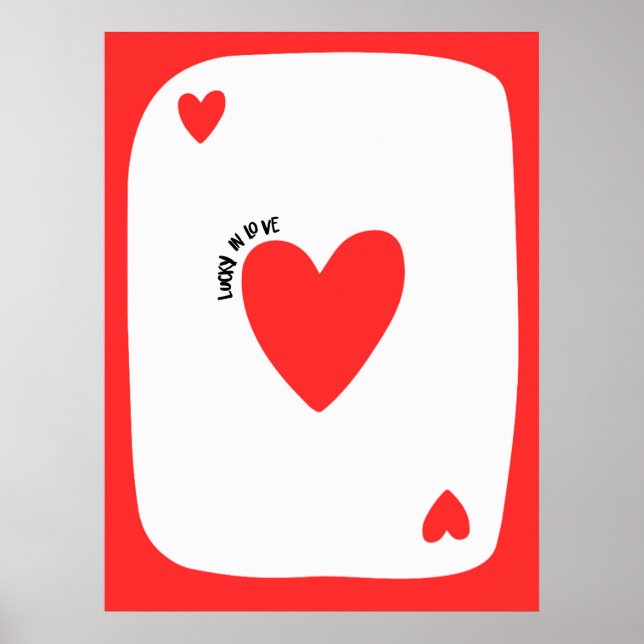 Lucky in love poster | Inspirational & decorative  (Devant)