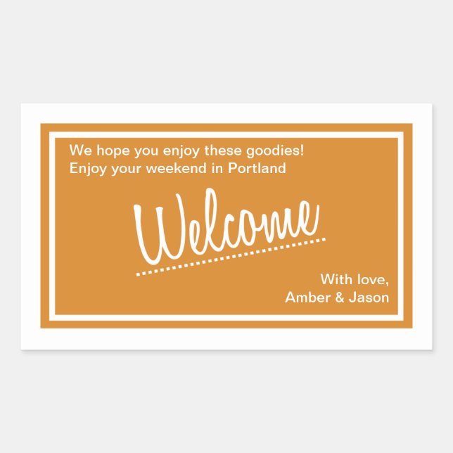 Lucky In Love - Sticker pour sac de bienvenue - Ta (Devant)