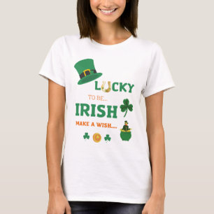 Lucky irish faire un T-Shirt de souhait