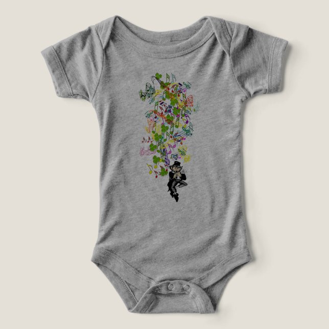 Lucky Leprechaun Avec Shamrocks (Design Recto)