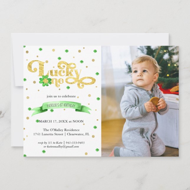 Lucky One | St. Patrick's Day 1er anniversaire (Devant)