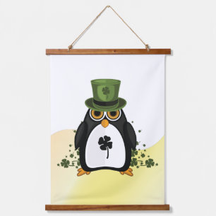 Lucky Penguin Art mural pour la Saint-Patrick Irla