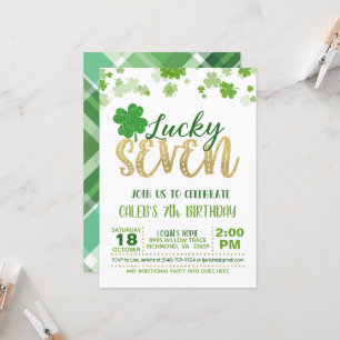 Lucky Sept Invitation Anniversaire