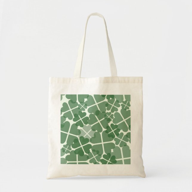 Lucky St Patrick's Day Sac fourre-tout Shamrock (Devant)