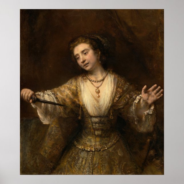 Lucretia - Poster de Rembrandt Fine Art (Devant)