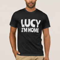LUCY JE SUIS À LA MAISON, HOMMES RETRO T-SHIRTS TE