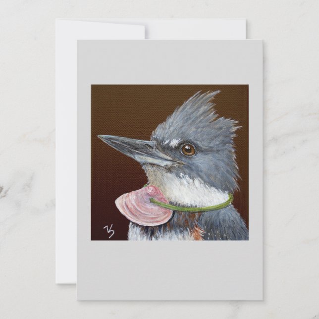 Lucy la carte à plat du martin-pêcheur (Devant)