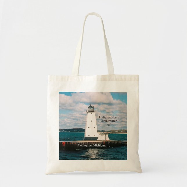Ludington North Breakwater Light sac fourre-tout (Devant)