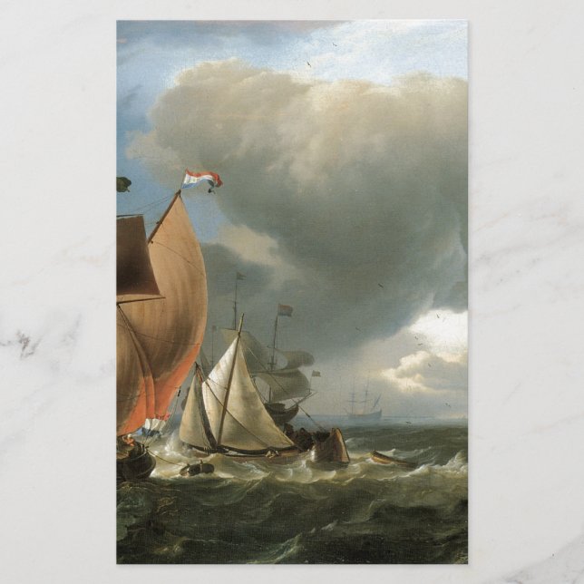 Ludolf Bakhuizen Une puce Wijdschip (Devant)