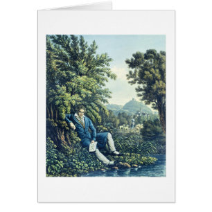 Ludwig van Beethoven par une rivière (engravin