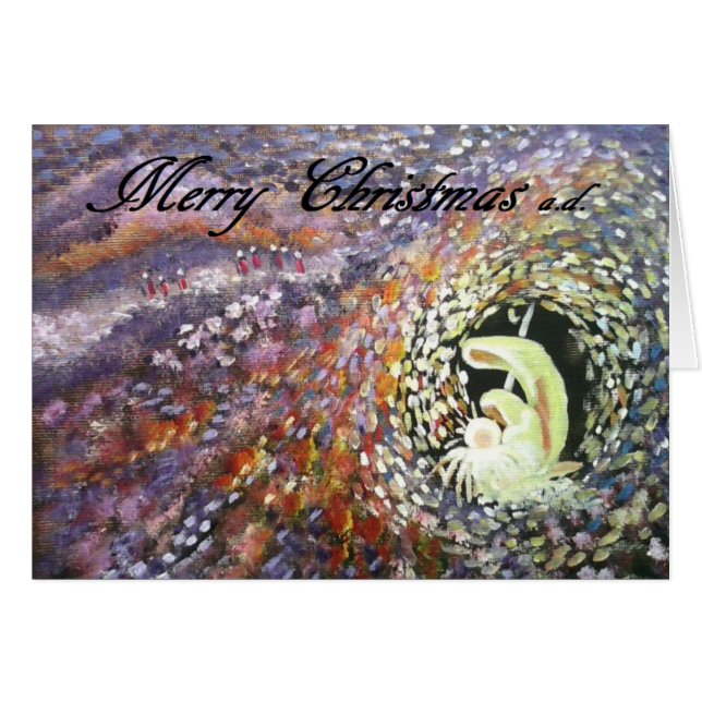 Lueur de Joyeux Noël, carte d'a.d. (Devant horizontal)