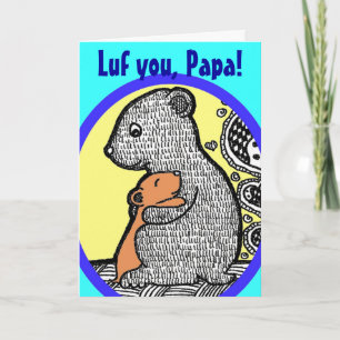 Luf You, Papa - Carte Fête des pères