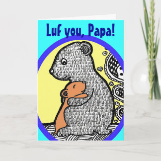 Luf You, Papa - Carte Fête des pères