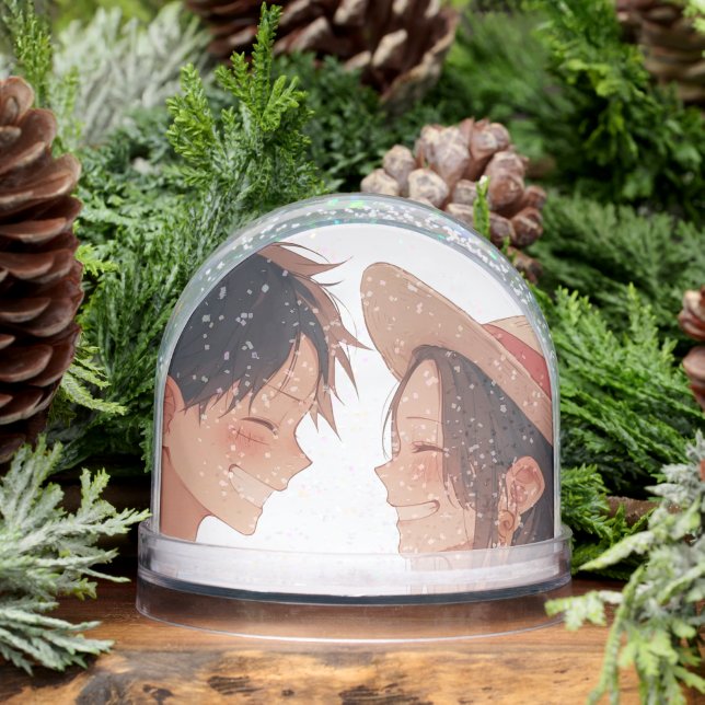 Luffy & Boa Hancock Anime Snow Globe (Hiver)