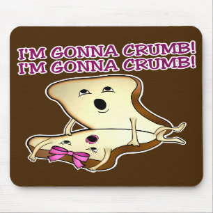 Lui et son pain découpe le tapis de souris en