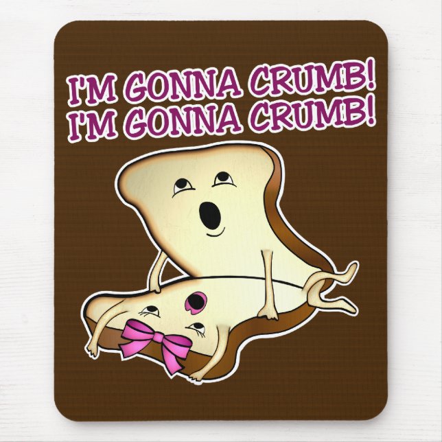 Lui et son pain découpe le tapis de souris en (Devant)