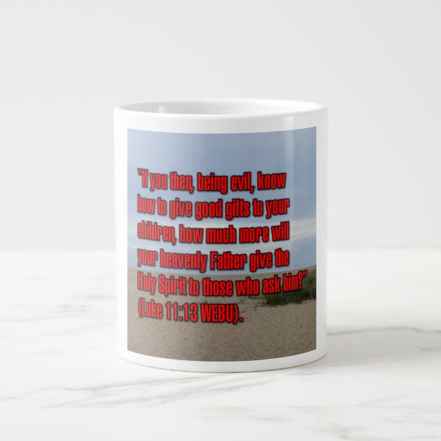 Luke 11:13 WEBU Mug (Devant)