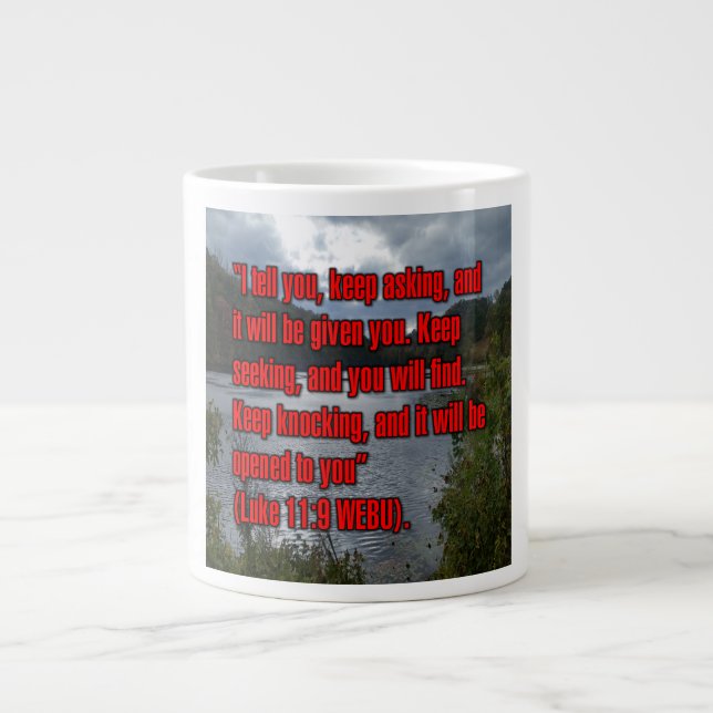 Luke 11:9 WEBU Mug (Devant)