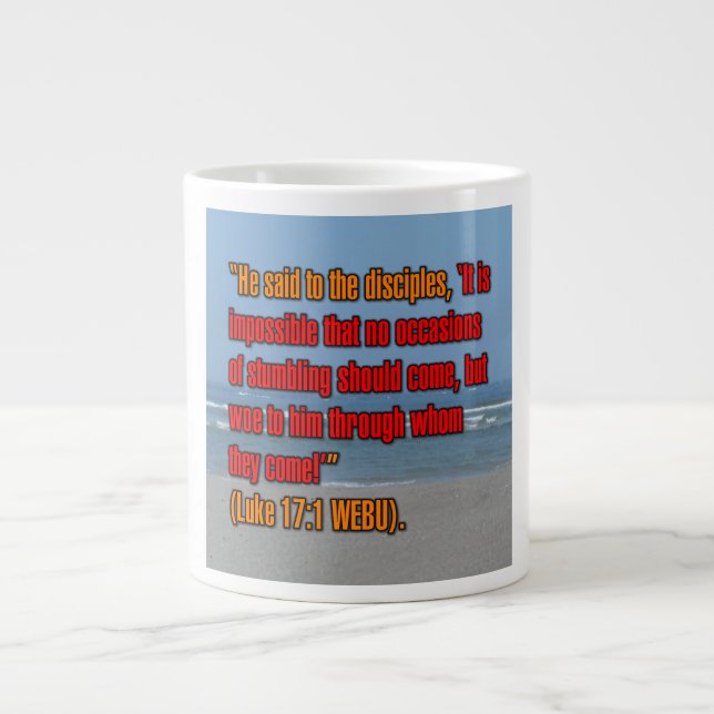 Luke 17:1 WEBU Mug (Devant)