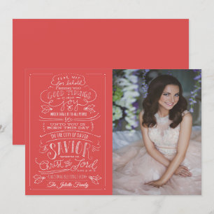 Luke 2-10-11 Carte de voeux de Noël de passage