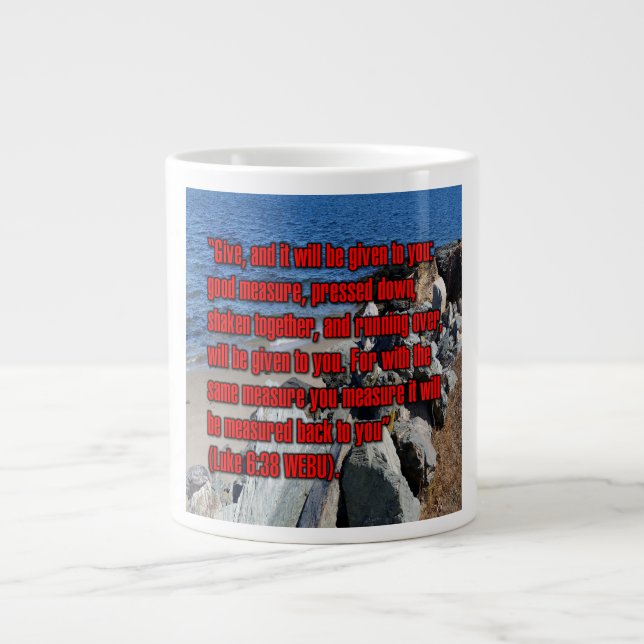 Luke 6:38 WEBU Mug (Devant)