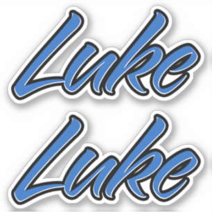 Luke Nom autocollants autocollants set d'autocolla