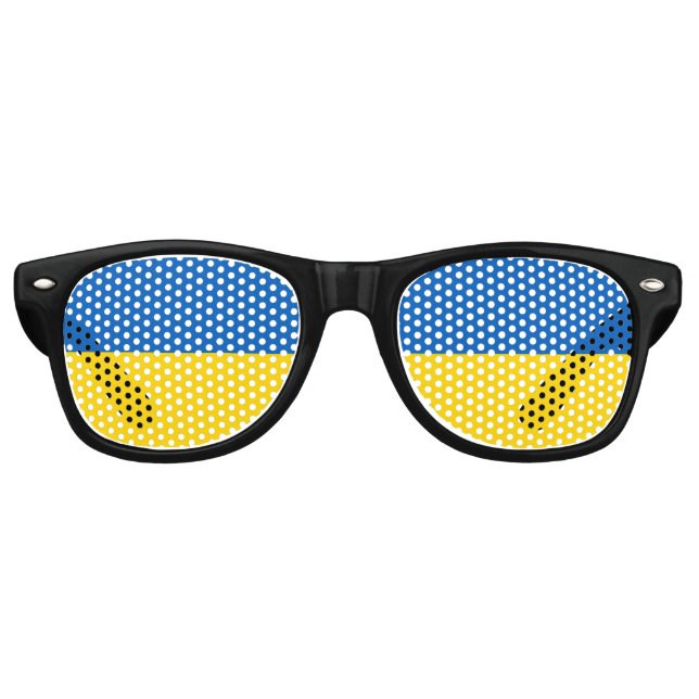 L'Ukraine drapeau du Parti lunettes de soleil (Devant)