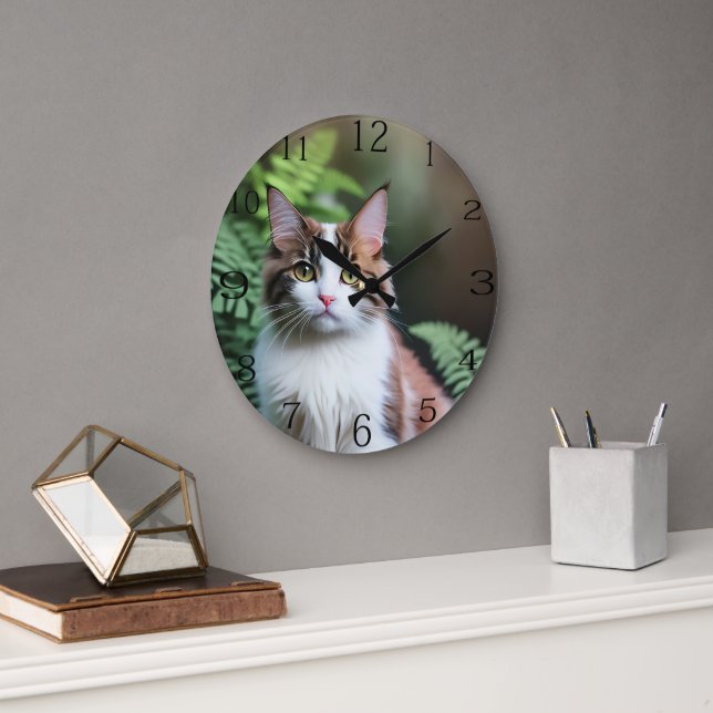 Lulu Le Chat De Poupée, Grande Horloge Mur (Bureau)