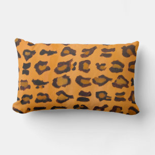 Lumbar Coussin Chic Leopard-Print Animal-Print