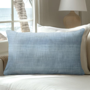 Lumbar Coussin de texture bleu clair de mer