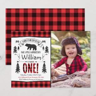 Lumberjack Anniversaire Invitation Lumberjack Part