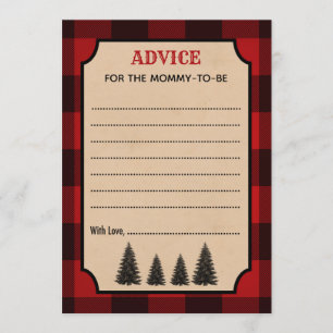 Lumberjack Conseils pour les cartes Baby showers m