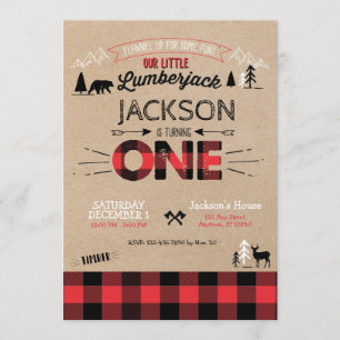 Lumberjack Flannel première invitation anniversair