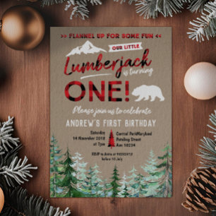Lumberjack Première Invitation Woodland
