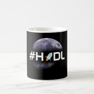 Lumens stellaires de #HODL dans la tasse de noir