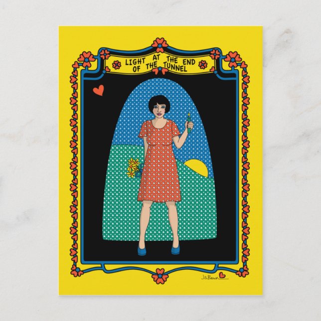 Lumière À La Fin De La Carte Postale Tunnel_B_ (Devant)