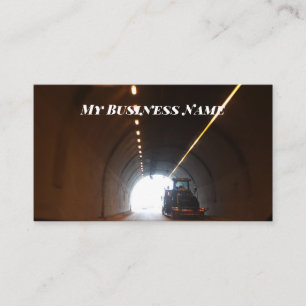 Lumière à l'extrémité des cartes de visite de