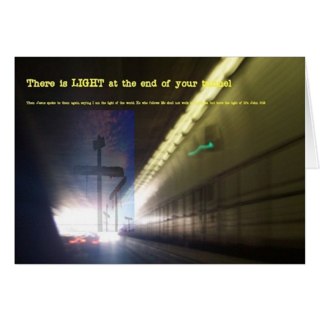 Lumière à l'extrémité du tunnel (Devant horizontal)