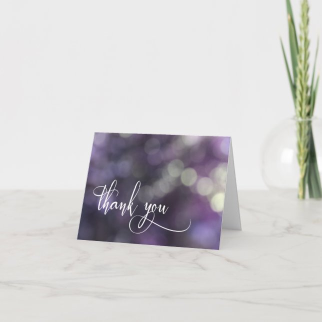 Lumière Bokeh Violet & Typographie 32 Merci (Devant)