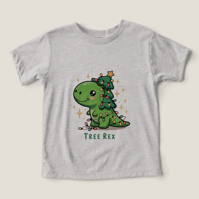Lumière de dinosaure de Noël Fête drôle Rex d'arbr (Design Recto)