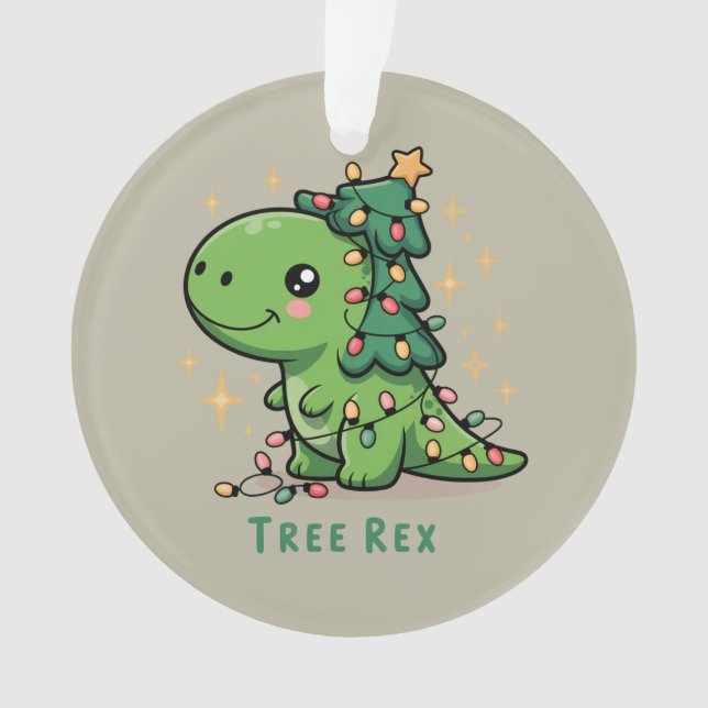 Lumière de dinosaure de Noël Fête drôle Rex d'arbr (devant)