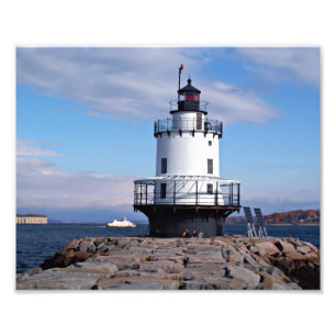 Lumière de la haie de Spring Point, Maine, photo