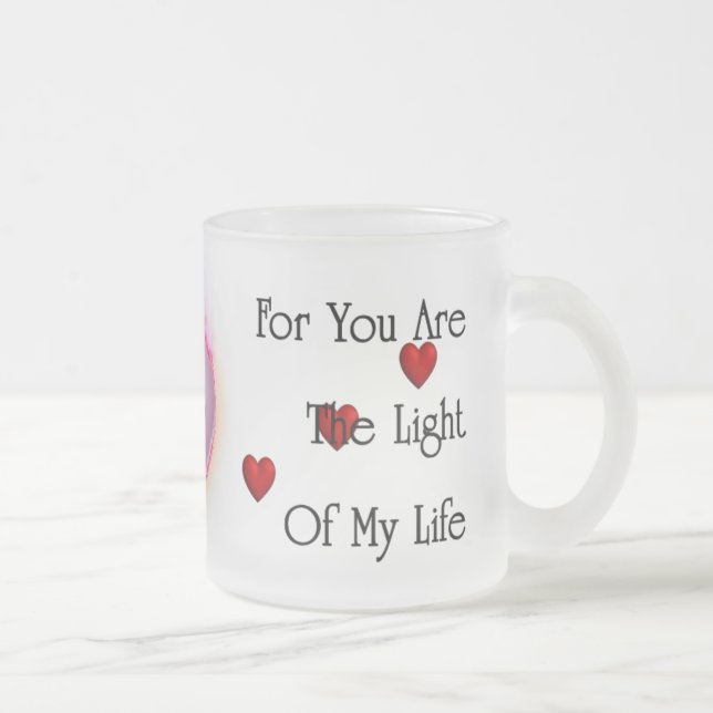 Lumière De Ma Vie Gelée Mug De Verre (Droit)