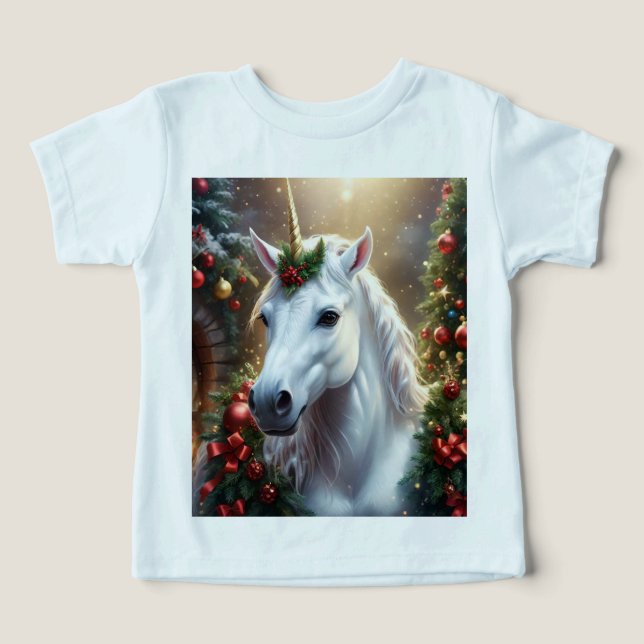 Lumière des neiges : La licorne de Noël enchantée (Design Recto)