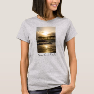 Lumière dorée sur le T-shirt femme cacao