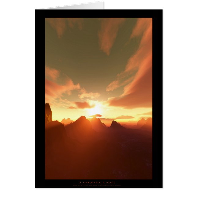 Lumière du matin (carte) (Devant)