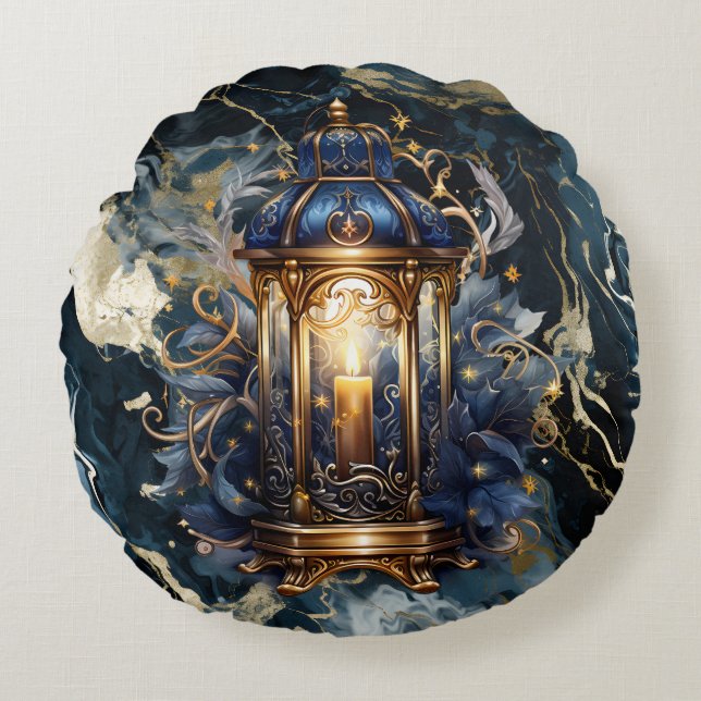 Lumière Extraordinaire vers mon Coussin rond de ch (Devant)