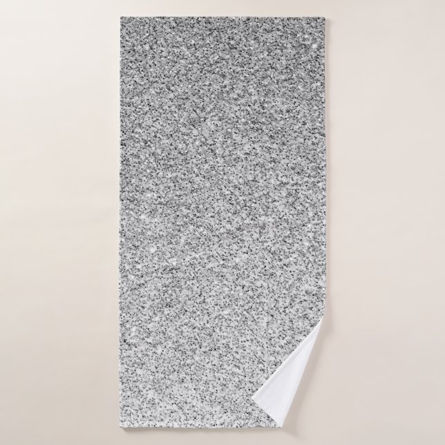 Lumière grise argentée scintille étincelles (Serviette de bain)