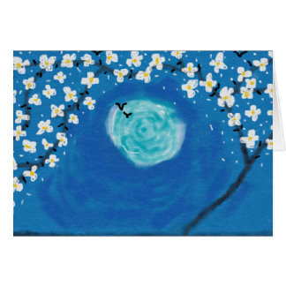 Lumière lunaire dans le verger