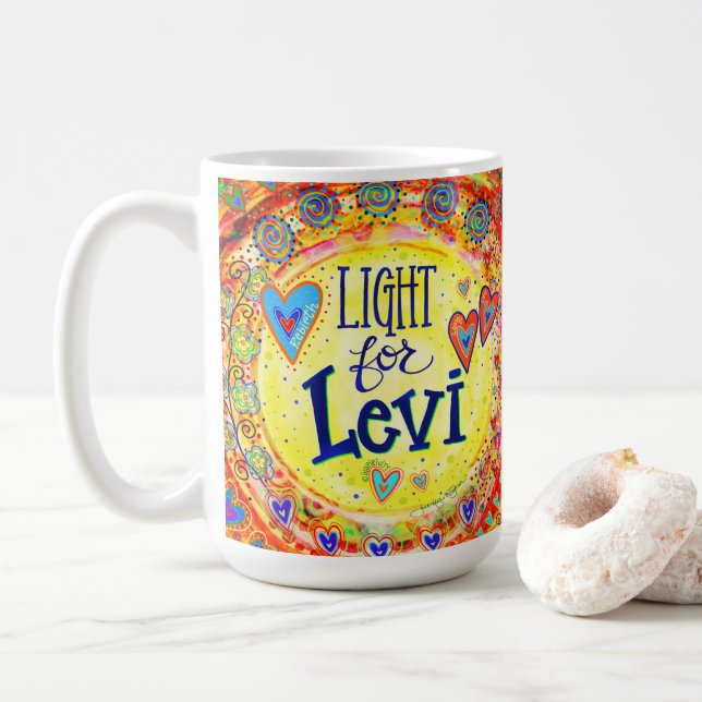 Lumière pour Levi ! Mug de café "Inspirivity" (Avec donut)
